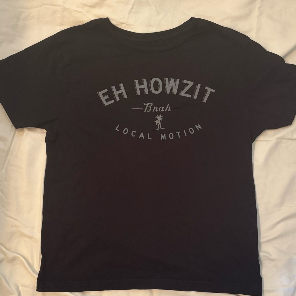 Local Motion Kids Black “EH HOWZIT”Short Sleeve Tee